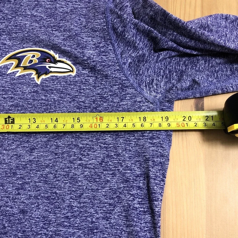 Nike Baltimore Ravens NFL Dri-Fit 1/4 Zip Pullover Sweatshirt Womens Sz L Purple